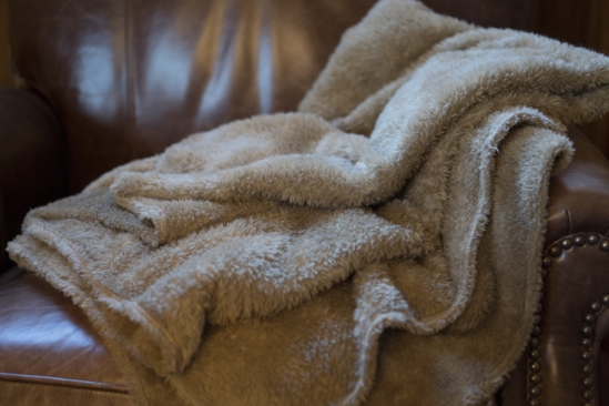Fur Fleece Throw - CS:CSTHROW-KHAKI